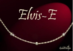 Elvis E - náramek zlacený